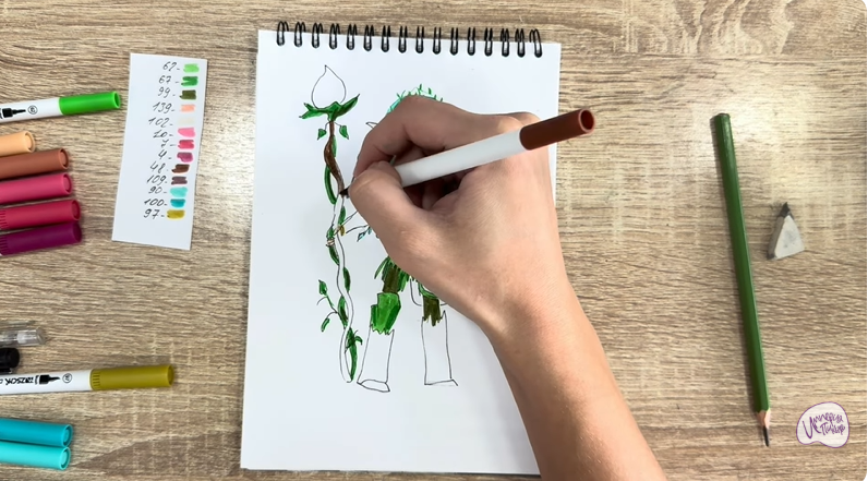 Рисуем Дриада из "Сказочный Патруль"