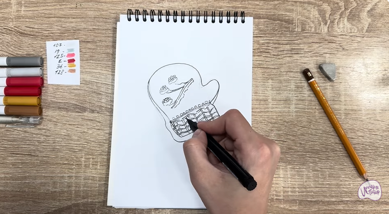 Рисуем Имбирный пряник