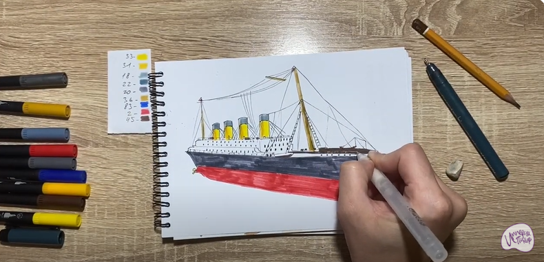 Рисуем Титаник