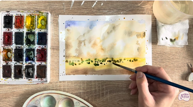 Рисуем Песчаная буря