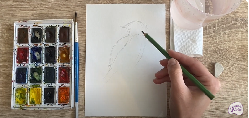 Рисуем Большой чекан