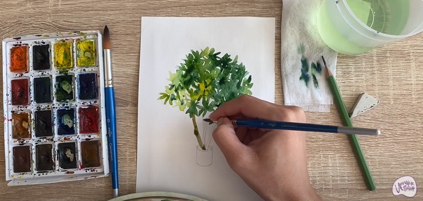 Рисуем Бересклет