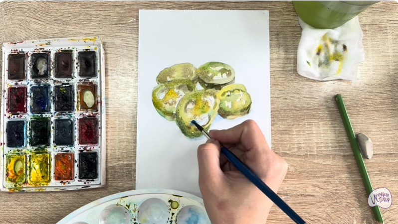 Рисуем Маринованные халапеньо