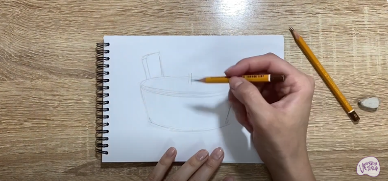 Рисуем Таз для бани