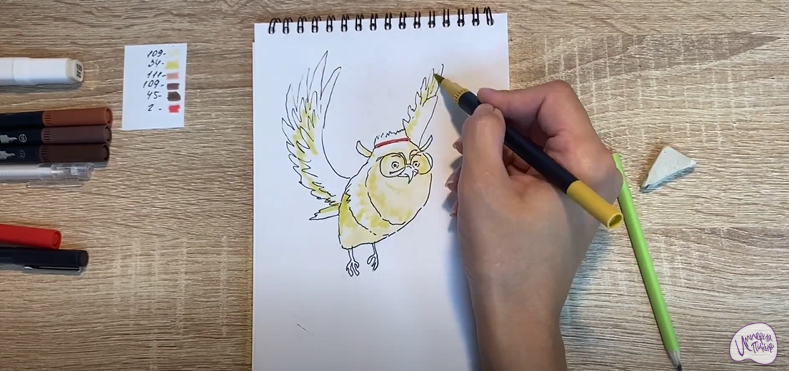 Рисуем Сова из "Царевны"