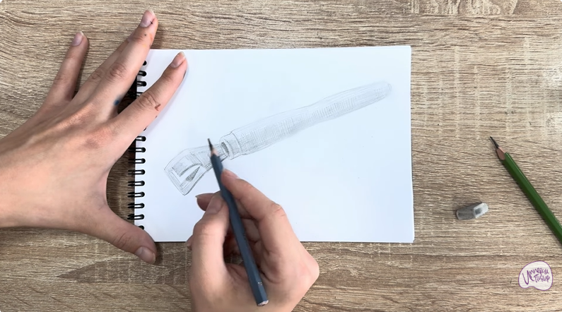 Рисуем Ручка-держатель для сковороды