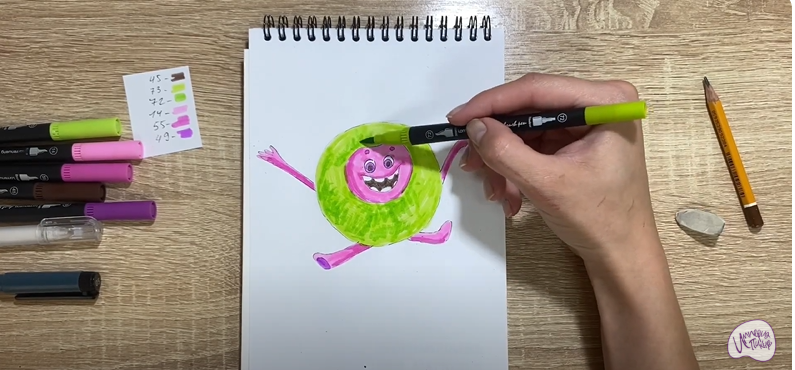 Рисуем Бублик из "Геройчики"