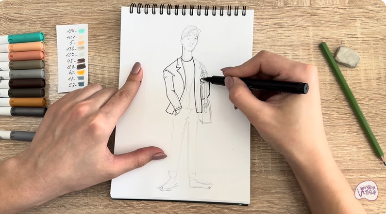 Рисуем Тадаши Хамада из «Города героев»