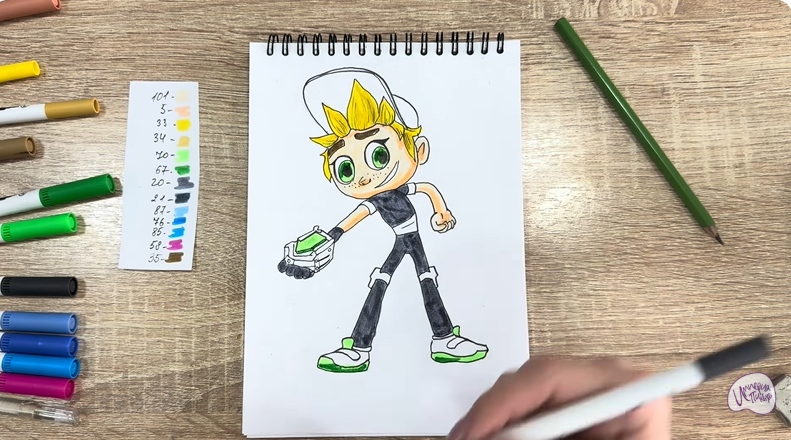 Рисуем Тимми из "Живой гараж"