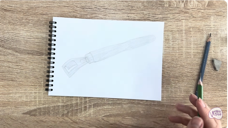 Рисуем Ручка-держатель для сковороды