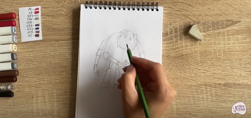 Рисуем Шнюк из "Лунтика"