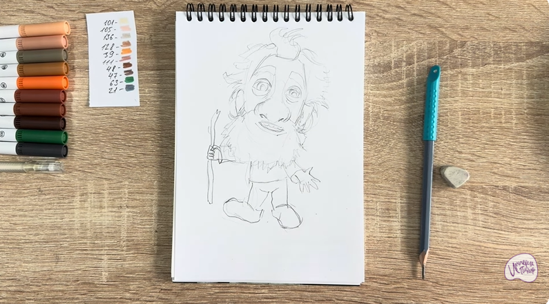 Рисуем Нафаня из фильма "Домовёнок Кузя"