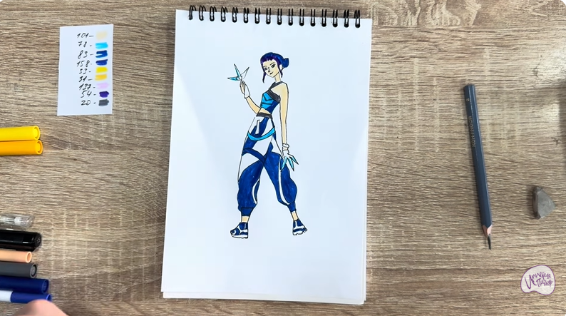 Рисуем Зои из "Кейпоп"