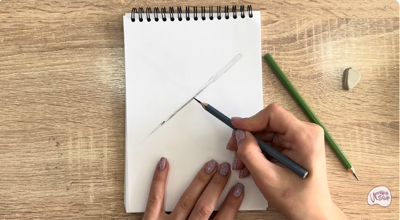 Рисуем Игла для швейной машинки