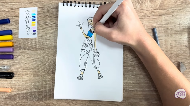 Рисуем Зои из "Кейпоп"