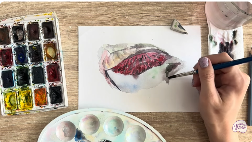 Рисуем Жабры рыбы