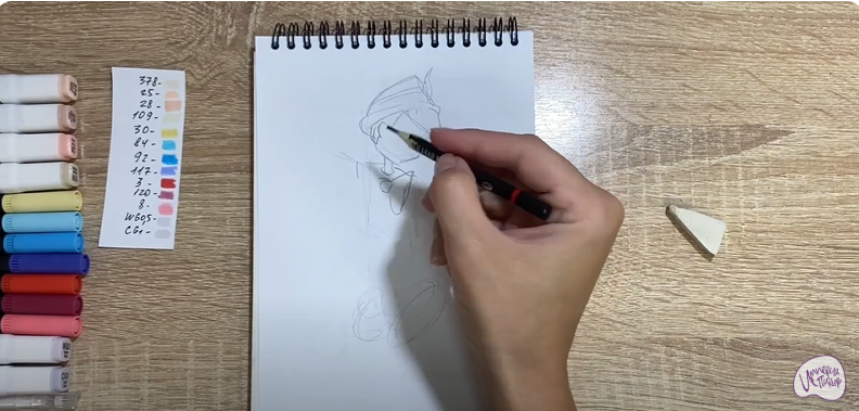 Рисуем Пиноккио