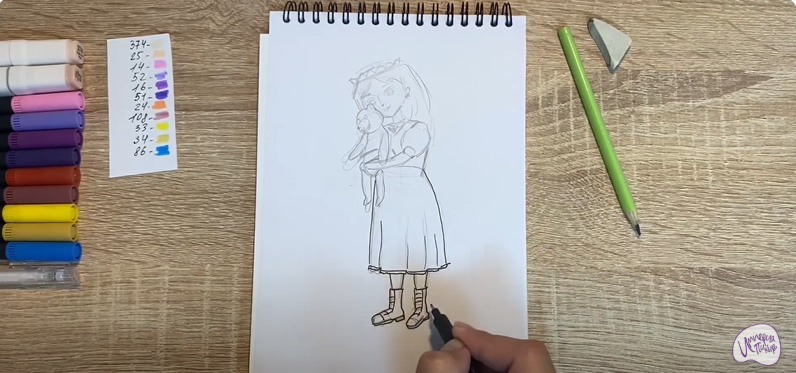 Рисуем Соня из "Царевны"