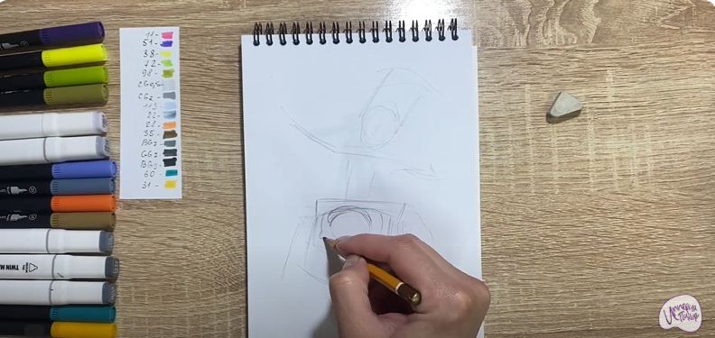 Рисуем Чак из Brawl Stars