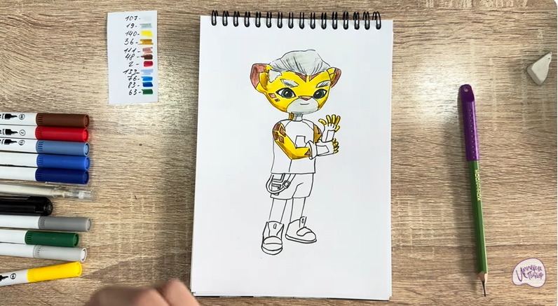 Рисуем Стар Нави из "Джи-Джи Бонд"