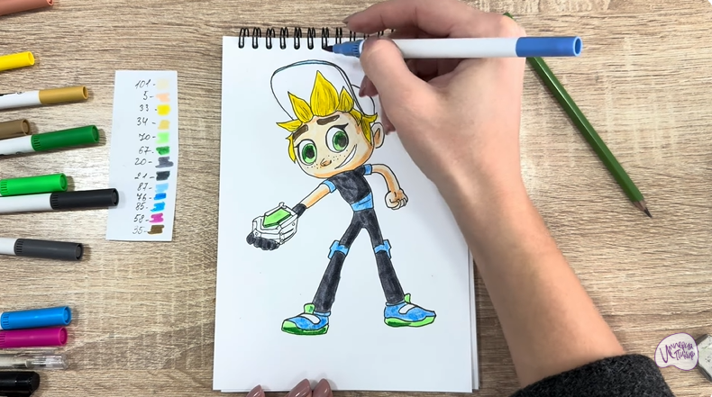 Рисуем Тимми из "Живой гараж"