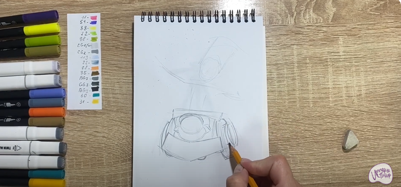 Рисуем Чак из Brawl Stars