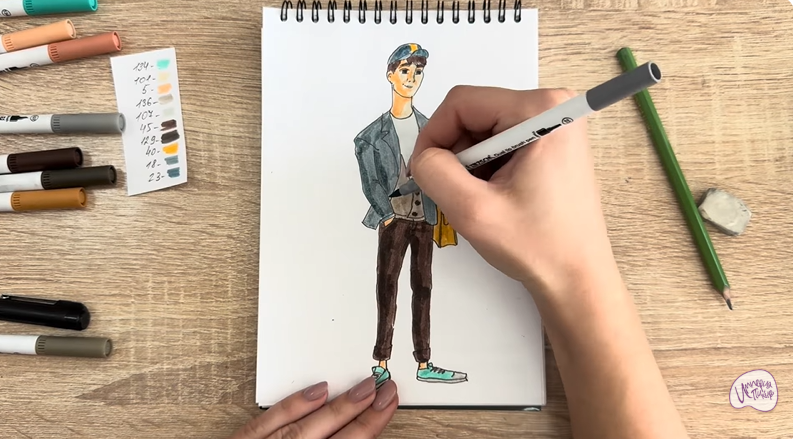 Рисуем Тадаши Хамада из «Города героев»