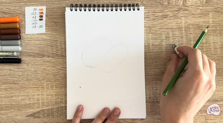 Рисуем Пирожное Картошка