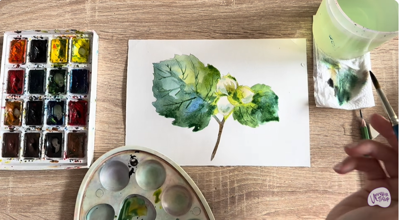 Рисуем Лещина