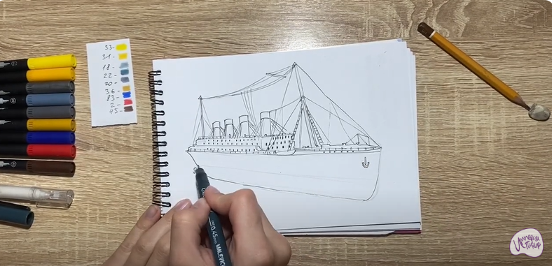 Рисуем Титаник