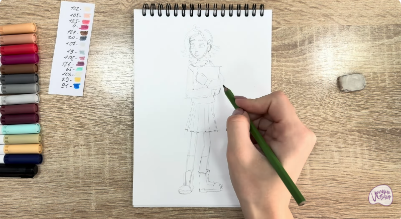 Рисуем Рина Винилион из" Доктор Динозавров"