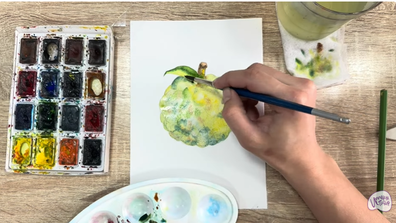 Рисуем Сахарное яблоко