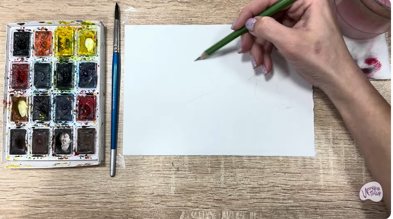 Рисуем Таволга