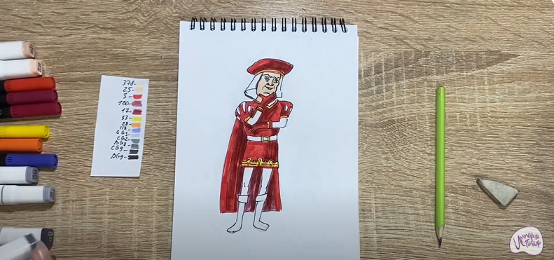 Рисуем Лорд Фаркуад из "Шрека"