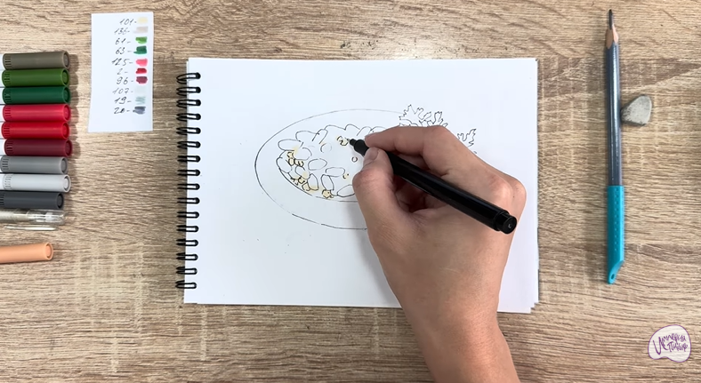 Рисуем Лобио по-грузински