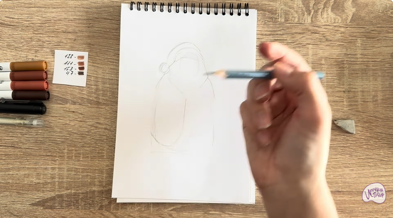 Рисуем Шоколадный Дед Мороз