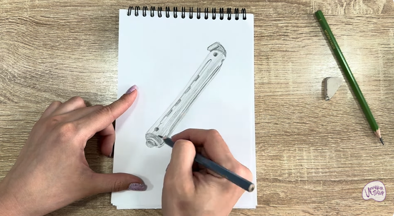 Рисуем Коклюшки для завивки