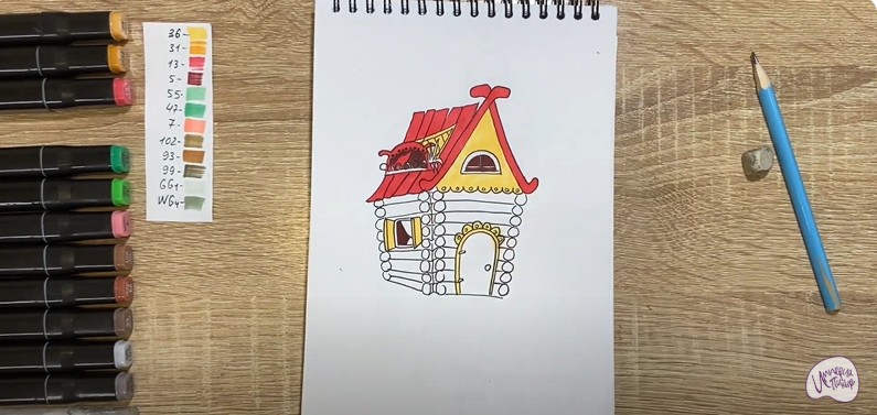 Рисуем Сказочный домик
