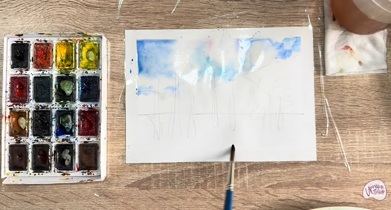 Рисуем Озеро Сукко