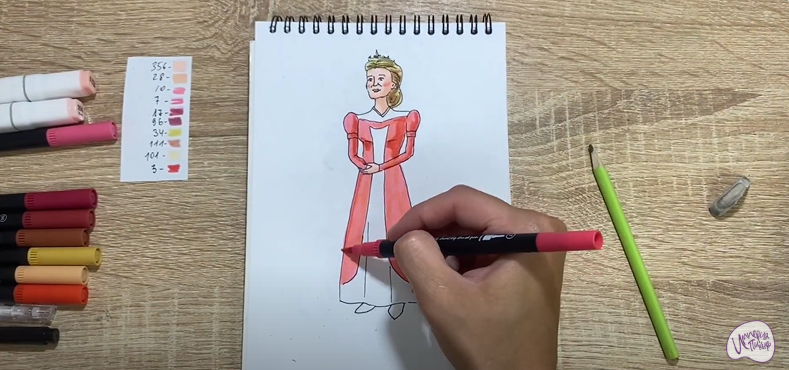Рисуем Королева Лилиан из "Шрека"