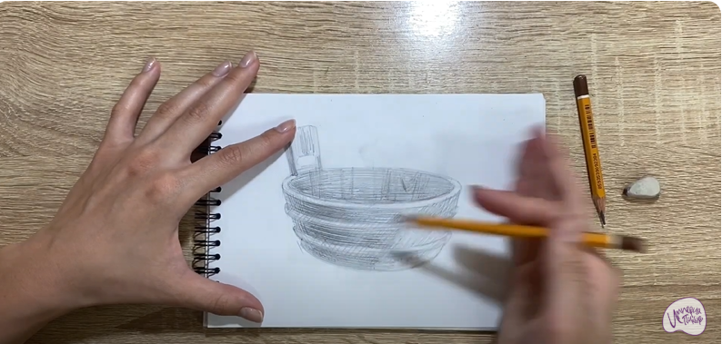 Рисуем Таз для бани