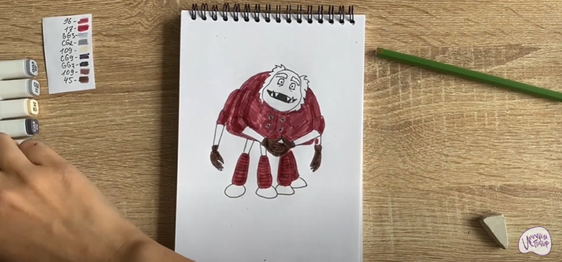 Рисуем Шнюк из "Лунтика"