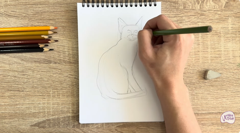 Рисуем Кошка Тойгер