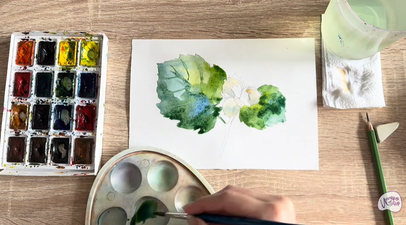 Рисуем Лещина