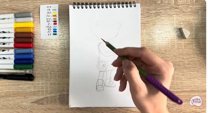 Рисуем Стар Нави из "Джи-Джи Бонд"