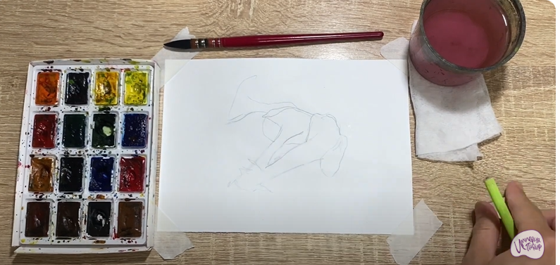 Рисуем Аскокорине торфяная