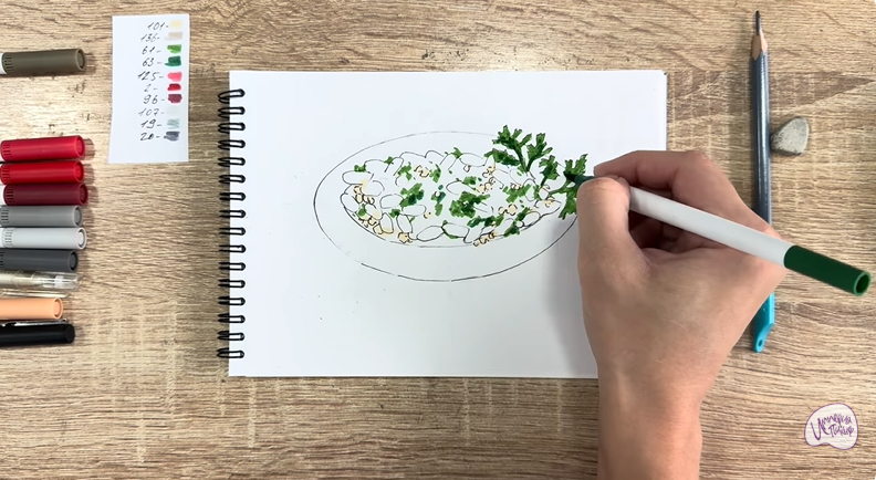 Рисуем Лобио по-грузински