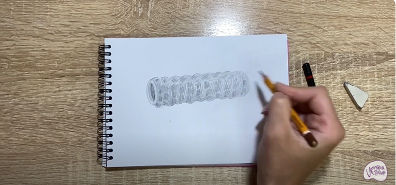 Рисуем Ролик массажный