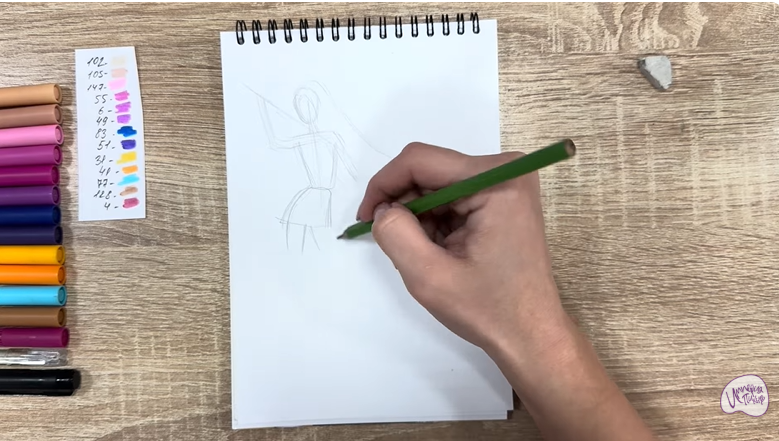 Рисуем Мира из "Кейпоп-охотницы на демонов"