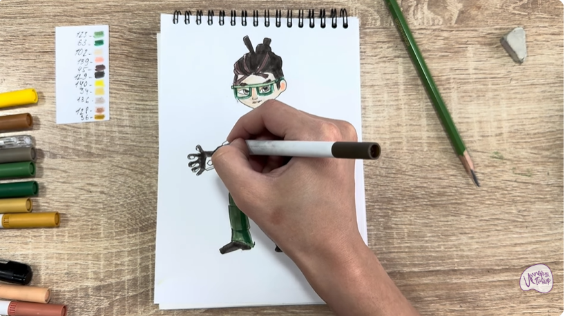 Рисуем Виктор из "герои Энвелла"